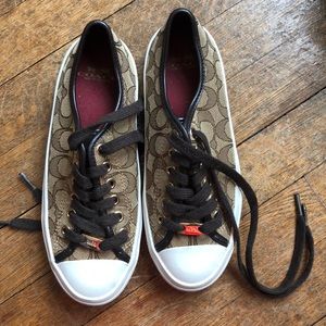 Coach sneakers size 5! Never worn!!!